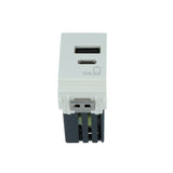 Vimar Idea Series USB Supply Unit, 5V, 120-240V, 1 Module