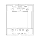 Vimar Idea Classica Cover Plate, 1-Module or 2-Reduced-Module, Die-Cast Metal