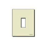 Vimar 8000 Series 1-Module Cover Plate, For 08501 Mounting Frame, 60 mm Round Mounting Box, Snap Fixing