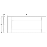 Vimar Idea Classica Cover Plate, 6-Module, Clamp Mounting, Horizontal or Vertical Mount