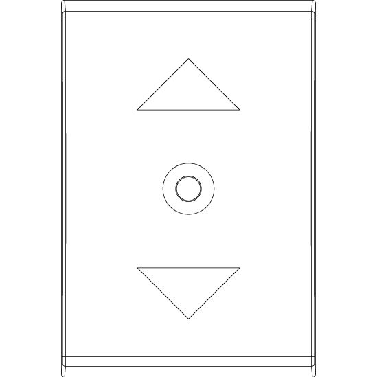 Vimar Idea Interchangeable 1-Module Button, Thermoplastic, Matt