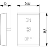 Vimar Idea Interchangeable 1-Module Button, Thermoplastic, Matt