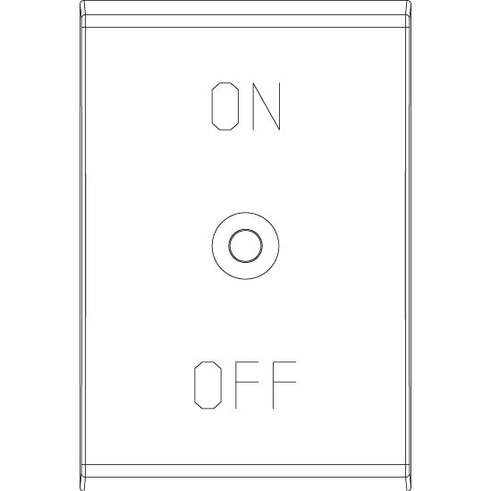 Vimar Idea Interchangeable 1-Module Button, Thermoplastic, Matt