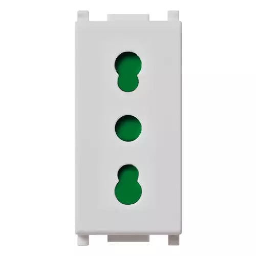 Vimar Plana 2P+E P17/11 Socket Outlet, 16A, 250V, IP20, Flush Mount