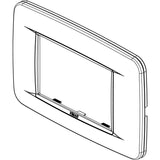Vimar Eikon 3-Module Round Cover Plate, 120 x 80 mm, For 21613 Frame