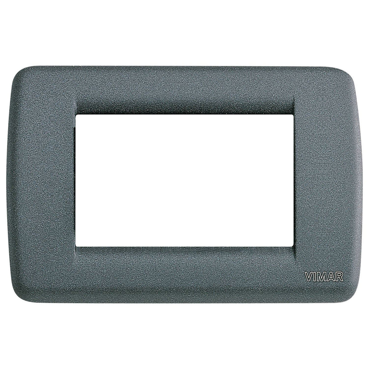 Vimar Idea Rondò 3-Module Cover Plate, With Mounting Grid, 123 x 82 mm