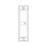 Vimar Idea Classica Cover Plate, 2-Module, Panel Mount, Technopolymer, IP00