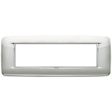 Vimar Eikon 7-Module Round Cover Plate, Clamp Mount, 210 x 80 mm