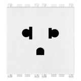 Vimar ARKÉ 2P+E USA+EU SICURY Socket Outlet, 2 Modules, 16A 250V, Flush-Mounted, Screw Terminal, IP20