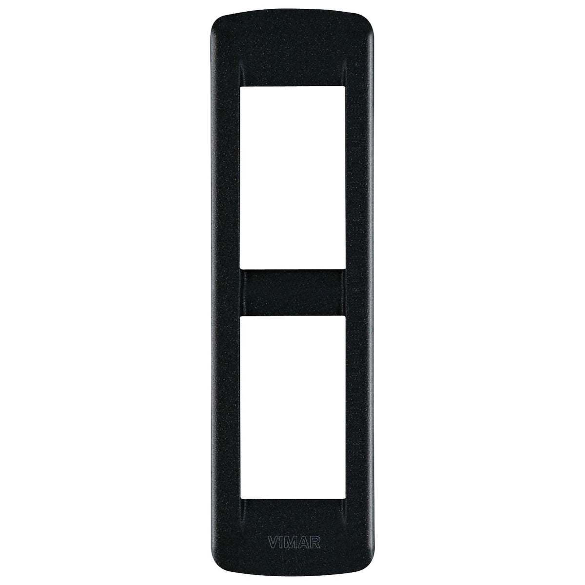 Vimar IDEA Rondò Cover Plate, 2-Module, Die-Cast Metal, Panel Mount