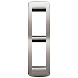 Vimar IDEA Rondò Cover Plate, 2-Module, Die-Cast Metal, Panel Mount