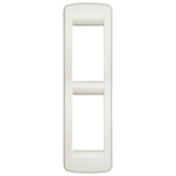 Vimar IDEA Rondò Cover Plate, 2-Module, Die-Cast Metal, Panel Mount
