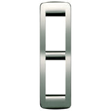 Vimar IDEA Rondò Cover Plate, 2-Module, Die-Cast Metal, Panel Mount
