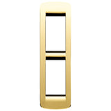 Vimar IDEA Rondò Cover Plate, 2-Module, Die-Cast Metal, Panel Mount