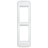 Vimar IDEA Rondò Cover Plate, 2-Module, Die-Cast Metal, Panel Mount