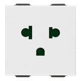 Vimar Neve Up 2P+E 16A USA+EU SICURY Outlet, 250V, Flush Mount