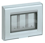 Vimar IP55 Cover Plate, For 8000 Standard Modules, 3-Module