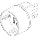 Vimar SICURY S11 to P30 Socket Adapter, 250V, 10A Plug, 16A Outlet