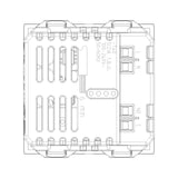 Vimar Neve Up 2-Module Dial Thermostat, 100-240V, 5(2)A Relay Output, Flush Mount
