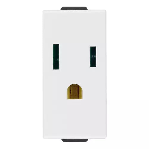 Vimar Neve Up 2P+E 15A USA+SASO Socket Outlet, 127V, Flush Mount