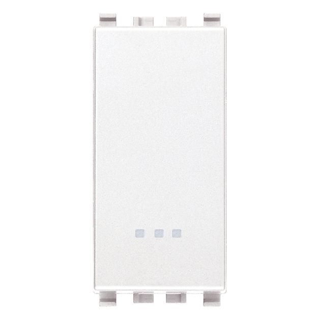 Vimar Eikon Push Button Switch, 1P NO, 10A, 250V, Illuminable, IP40