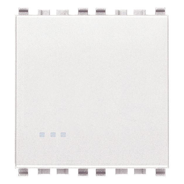 Vimar Eikon Push Button Switch, 1P NO, 10A, 250V, Illuminable, IP40