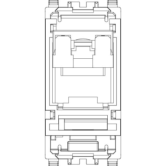 Vimar Netsafe RJ45 Module, For EIKON, Dust Cover