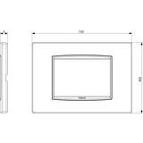 Vimar Eikon Classic 3-Module Cover Plate