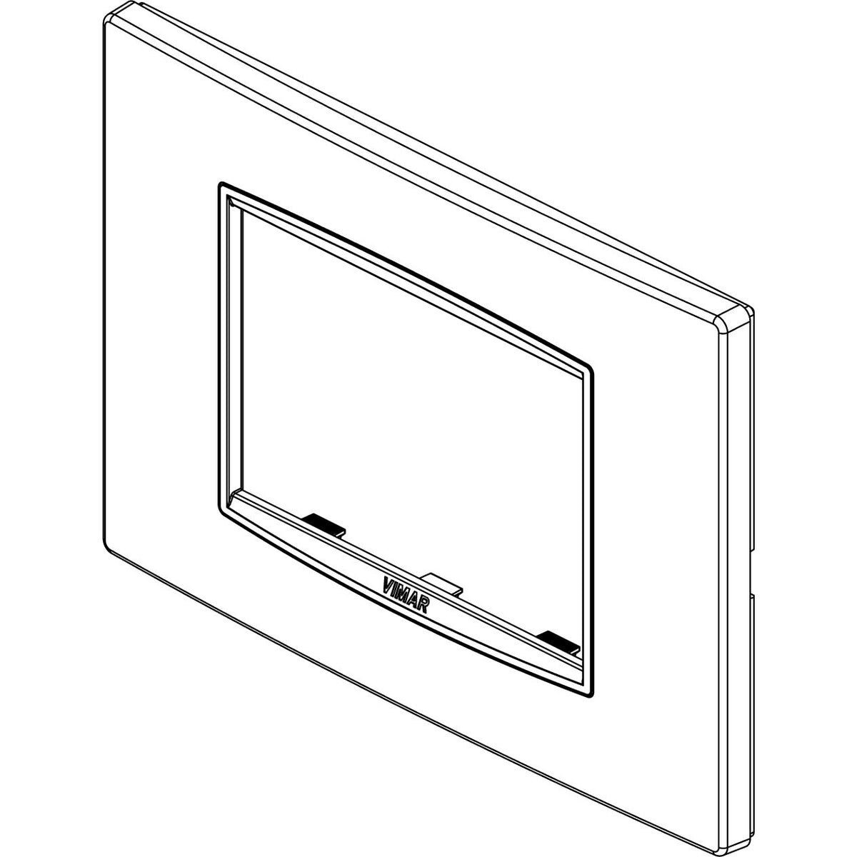Vimar Eikon Classic 3-Module Cover Plate