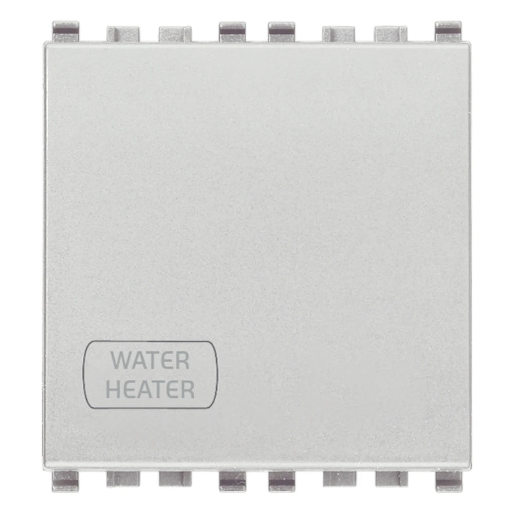 Vimar Eikon 2P 1-Way Switch, 20AX, 250V, IP40, Lightable