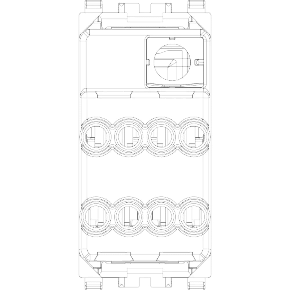 Vimar Eikon 2P 1-Way Switch, 20AX, 250V, IP40, Lightable