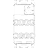 Vimar Eikon 2P 1-Way Switch, 20AX, 250V, IP40, Lightable