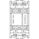 Vimar Idea Reversing Rocker Switch, 1P 16AX 250V, IP40, 1-Module