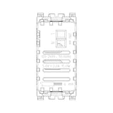 Vimar Arké USB Charging Outlet, 120-240V AC, 1 Module