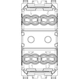 Vimar Eikon 20082 2-Pole Key-Operated 1-Way Switch, 16AX 250V, Key Removable Only in OFF, IP40, Screw Terminals