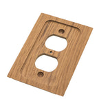 Whitecap Teak Outlet Cover/Receptacle Plate 60170