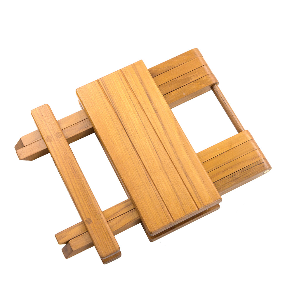 Whitecap Teak Grooved Top Fold-Away Table/Stool 60034