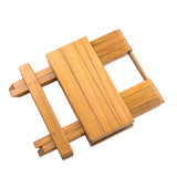 Whitecap Teak Grooved Top Fold-Away Table/Stool 60034