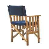 Whitecap Director's Chair II w/Navy Cushion - Teak 61052