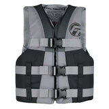 Full Throttle Teen Nylon Life Jacket - Grey/Black 112200-701-010-22
