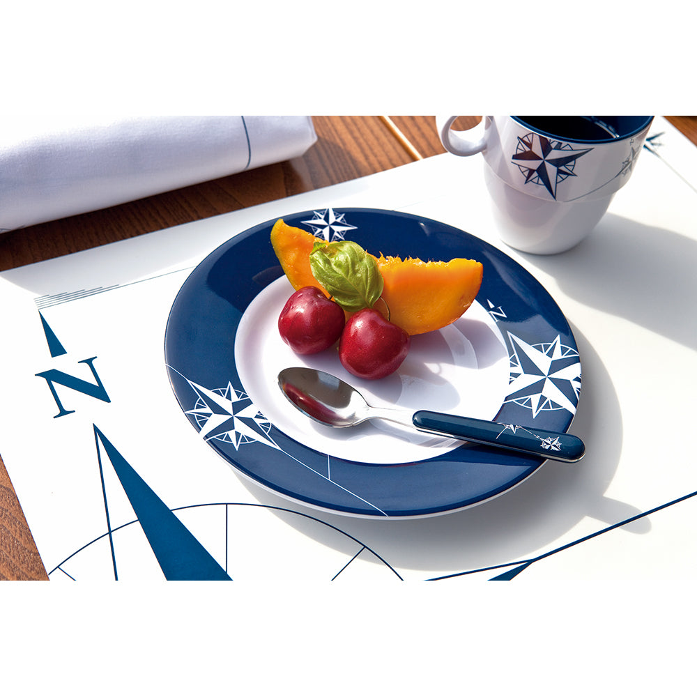 Marine Business Melamine Round Dessert Plate - NORTHWIND - 7" Set of 6 15003C