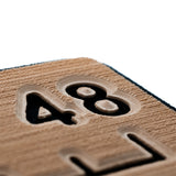 SeaDek 48" Routed Ruler - 6mm - Brushed Texture - Mocha/Black 53584-80093
