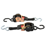Camco Retractable Tie-Down Straps - 1" Width 6' Dual Hooks 50033