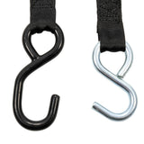 Camco Retractable Tie-Down Straps - 1" Width 6' Dual Hooks 50033