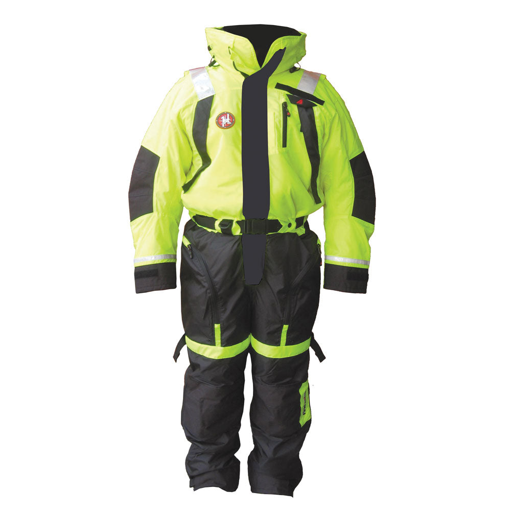 First Watch AS-1100 Flotation Suit - Hi-Vis Yellow - XXL AS-1100-HV-XXL