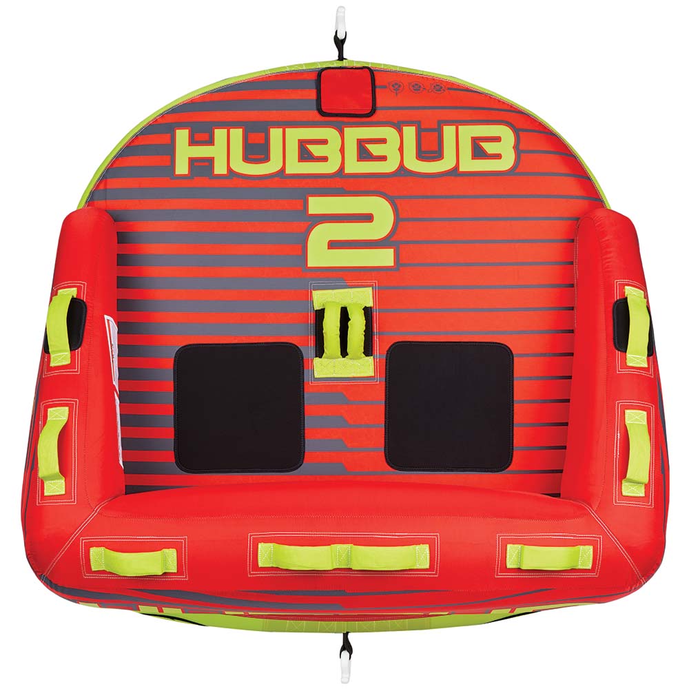Full Throttle Hubbub 2 Towable Tube - 2 Rider - Red 303400-100-002-21