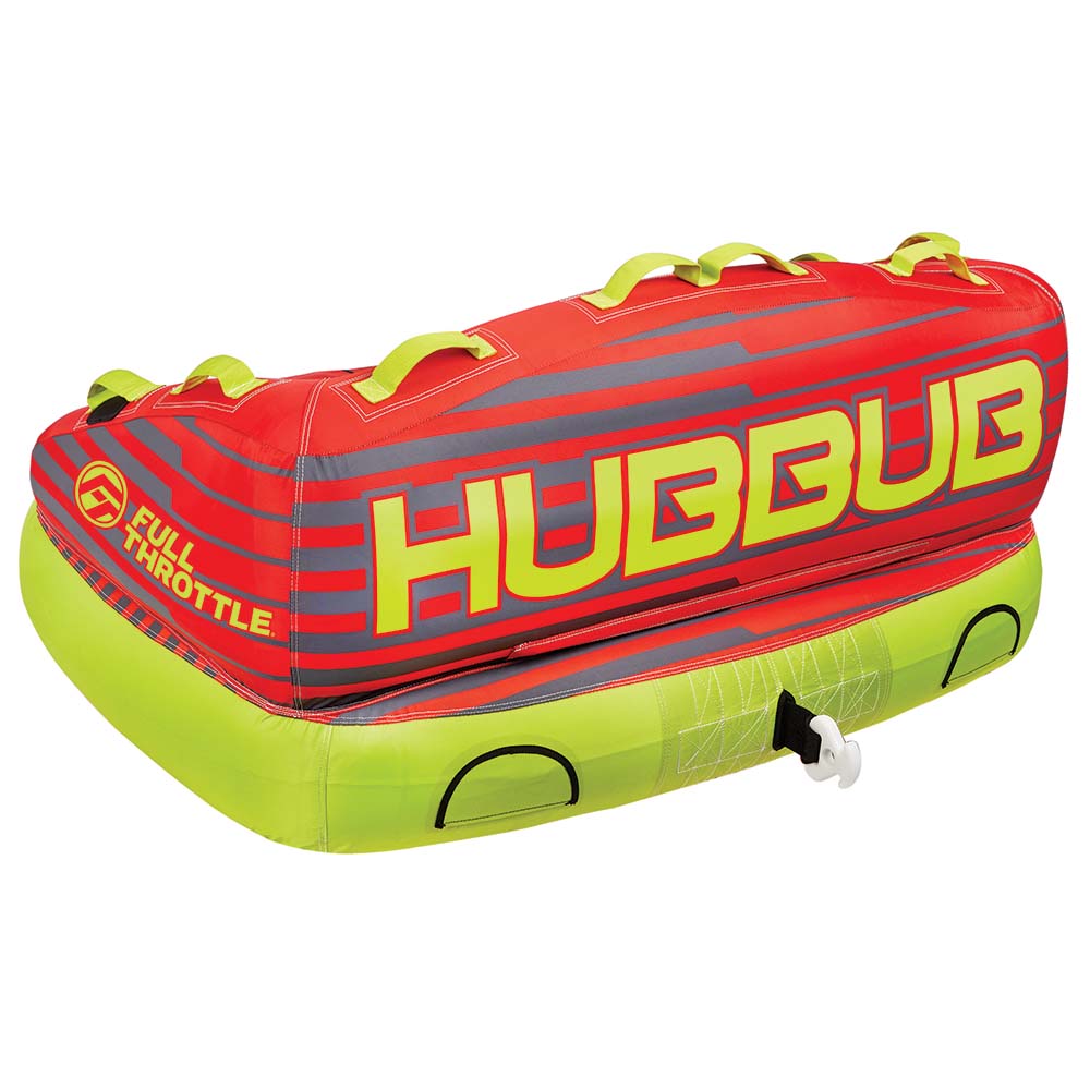 Full Throttle Hubbub 2 Towable Tube - 2 Rider - Red 303400-100-002-21