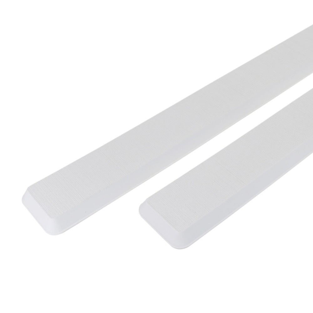 SeaDek Cockpit Coaming Bolster Set (2) - 4" x 39" & 20mm Thick - White w/Brushed Texture 53582-81235