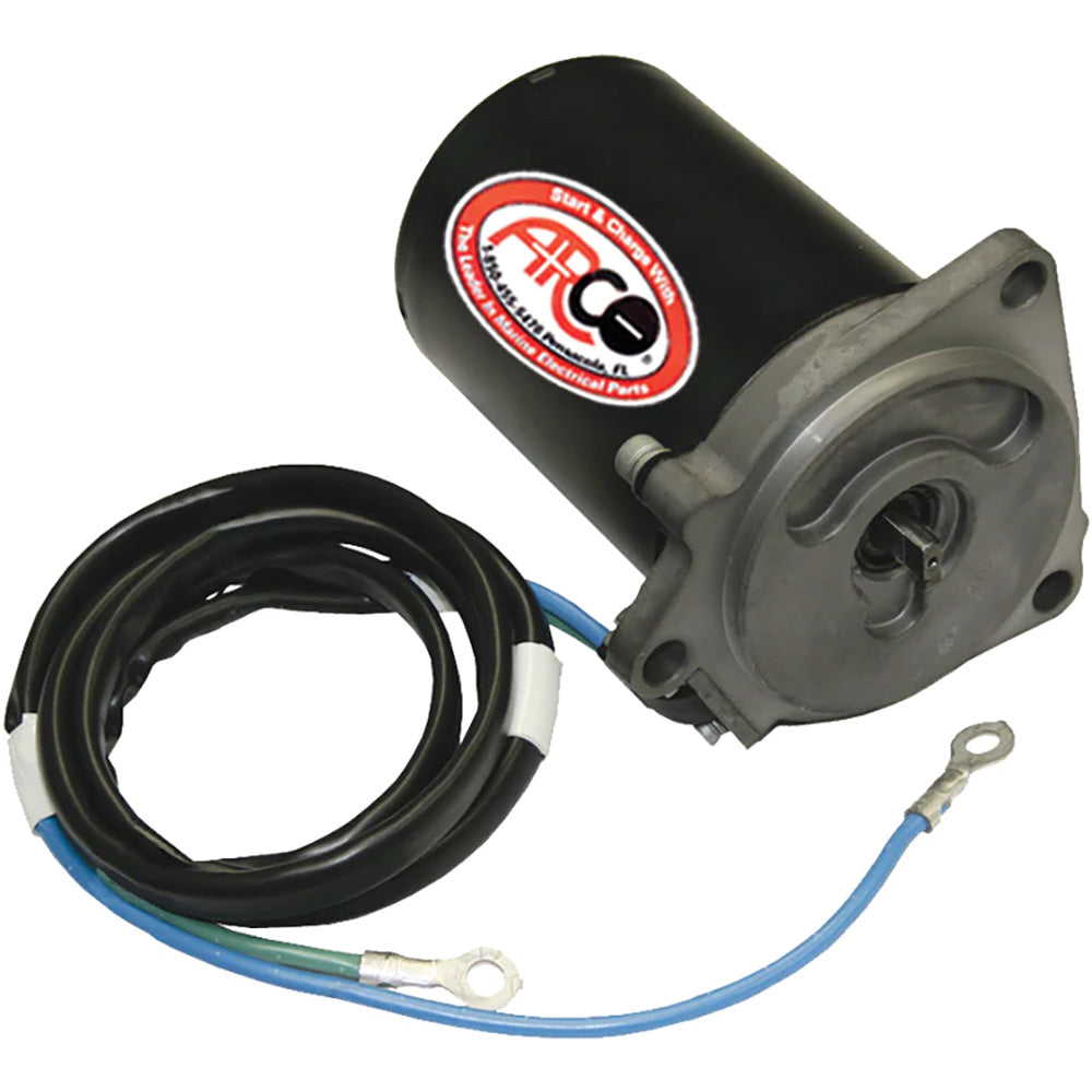 ARCO Marine Replacement Outboard Tilt Trim Motor - Yamaha, 2-Wire, 3 Bolt, Flat Blade Shaft 6263