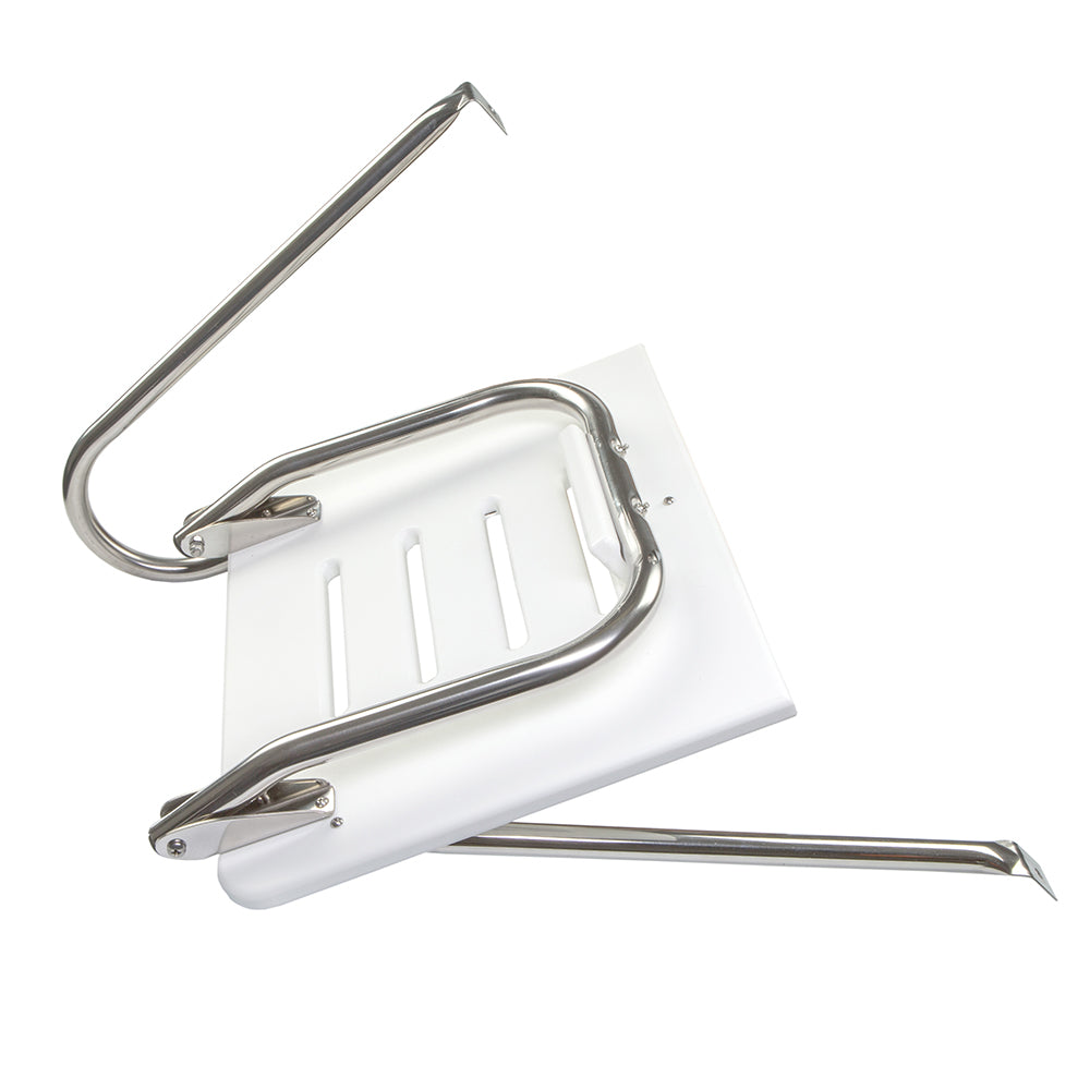 Whitecap White Poly Swim Platform w/Ladder f/Outboard Motors 67902